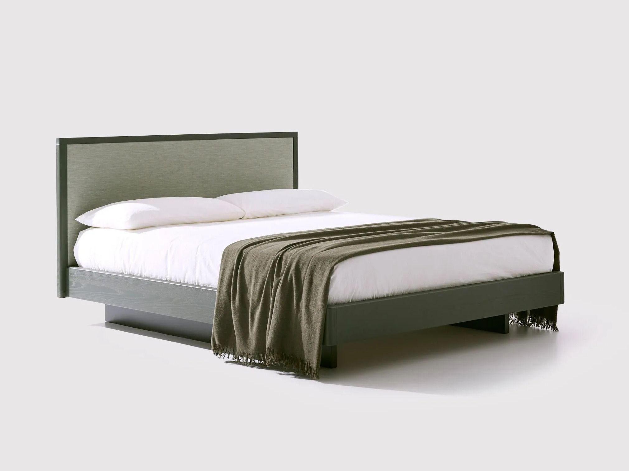 Деревянная двуспальная кровать с мягким изголовьем Bolzan Awase ARCH-00032341