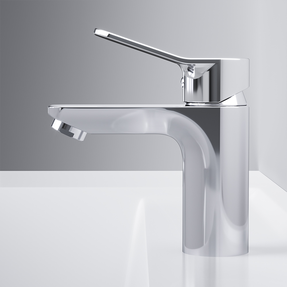 F85A02100 смеситель для умывальника излив 100 мм хром шт AM.PM X-Joy  - Вид №4