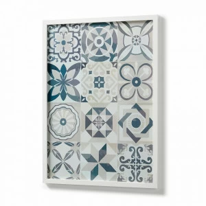 Картина на холсте 53x73 см синяя Aliah от La Forma LA FORMA ALIAH 00-3865172 Бежевый;голубой;синий