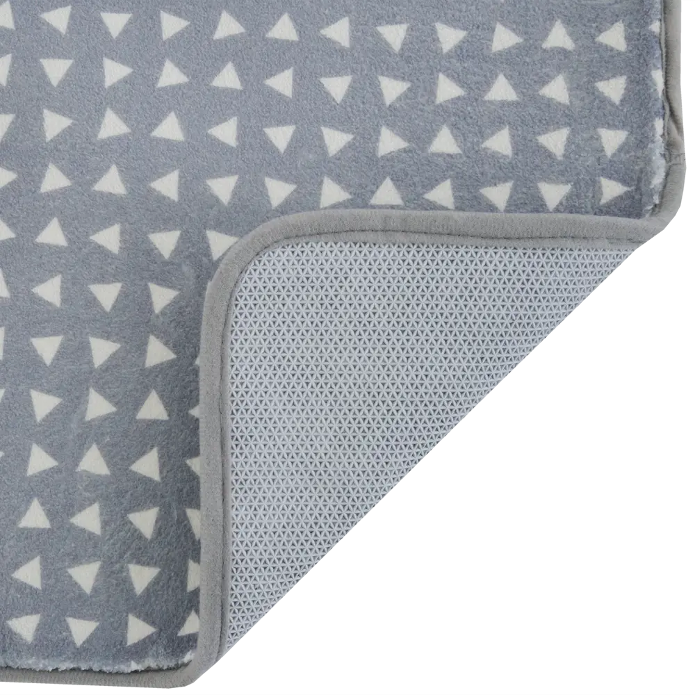 Коврик для ванной комнаты Swensa Cosmo 80x50 см цвет серый BSM STLM-2139476 - Вид №2