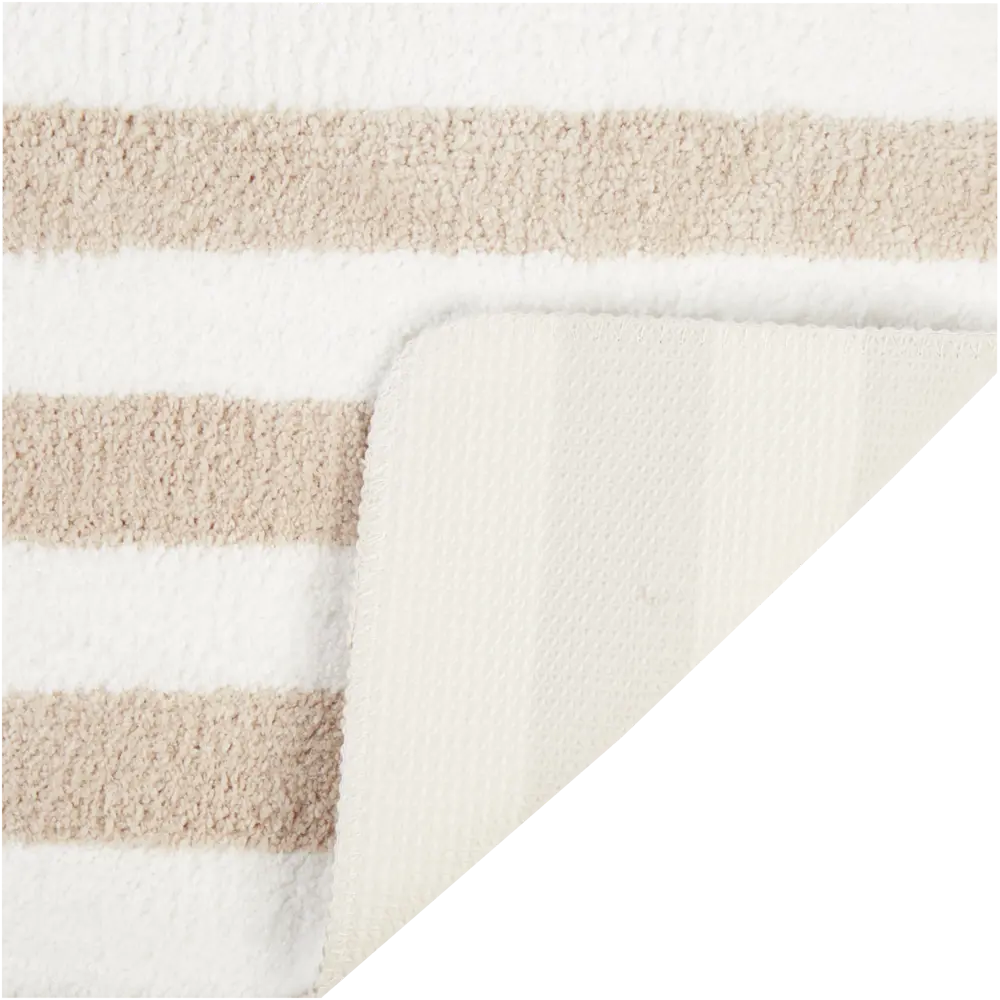 Коврик для ванной Passo 45x70 см цвет бежевый/белый Santreyd STLM-2209531 - Вид №2