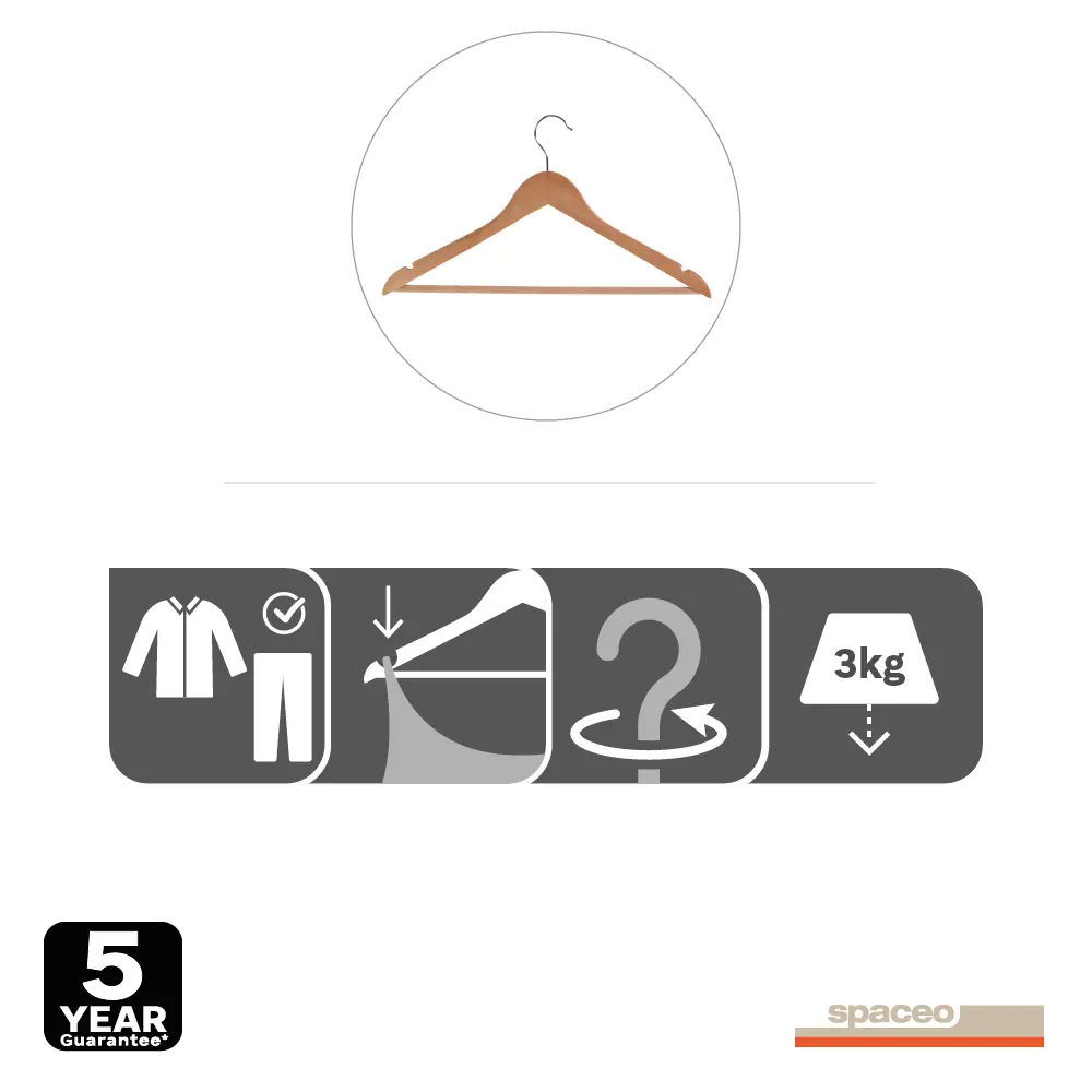 SPACEO Эвкалиптовые плечики с поворотной головкой, 4 шт 82680698 STLM-0033952 - Вид №10