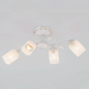 Потолочная люстра Eurosvet Francisco 30053/4 белый с золотом E27 EUROSVET FRANCISCO 312517 Белый