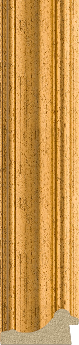 BY 4044 Зеркало с гравировкой в багетной раме - состаренное золото 67 mm EVOFORM Exclusive-G - Вид №3