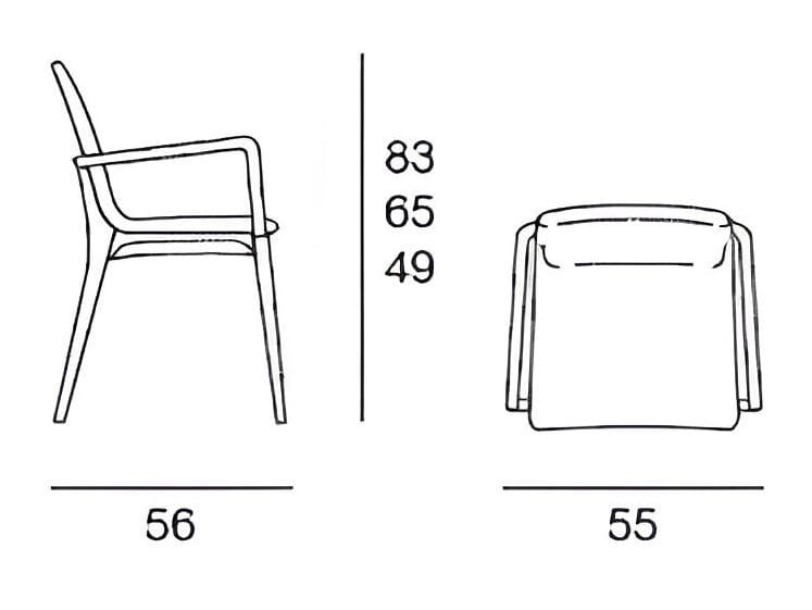 Мягкий стул с подлокотниками Pacini & Cappellini ARCH-00080450 - Вид №2