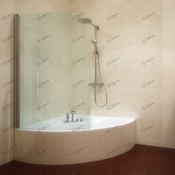 60X150GV601R Душевое ограждения на борт вынны GUTEWETTER Германия LUX