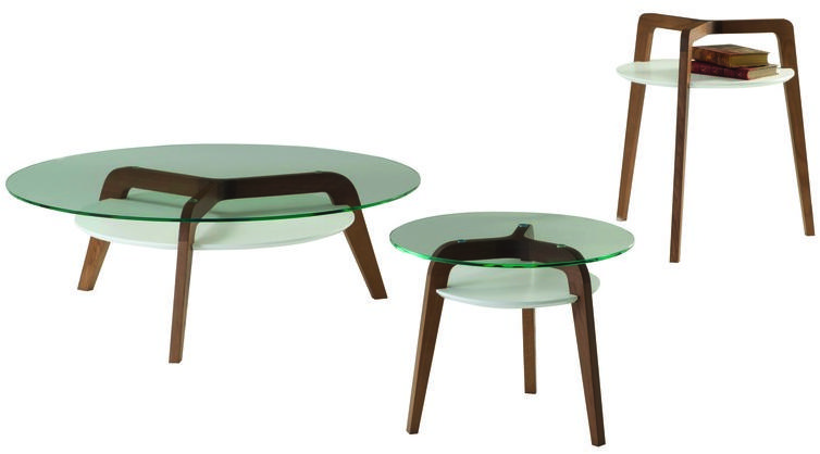 Roche Bobois Круглый стеклянный журнальный столик для гостиной sun-id-1516464 - Вид №1