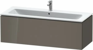 LC614308989 Тумбочка подвесная L-Cube #LC6143 1220 x 481 мм Фланелево-серый глянцевый лак