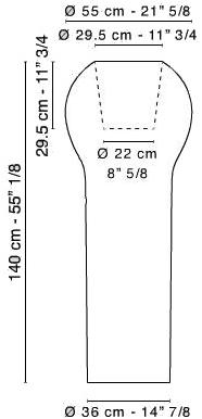 VGnewtrend Торшер для улицы из полиэтилена Sakata 7521432.93  - Вид №1