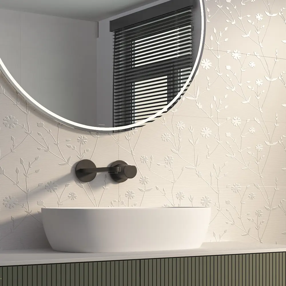Декор настенный Gracia Ceramica Velvet 25x60 см матовый цвет бежевый 84178240 STLM-2075230