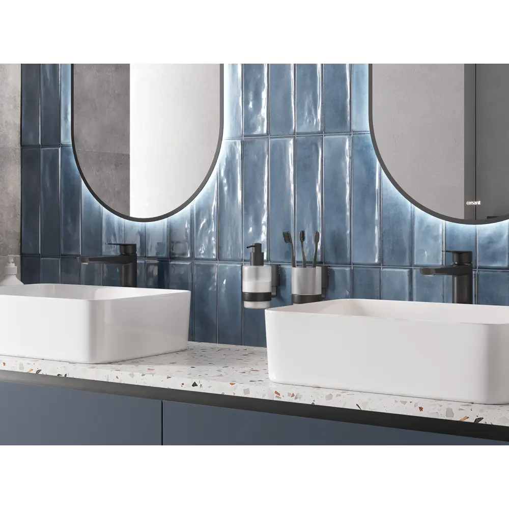 Настенная плитка KREAFORTA Cascada 29.8x59.8 1.425м цвет синий STLM-2059310 - Вид №4