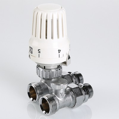 VT.046.NER.04 Комплект терморегулируюшего оборудования для радиатора прямой с переходом на «евроконус» Valtec 1/2 x 3/4" («евроконус»)  - Вид №7