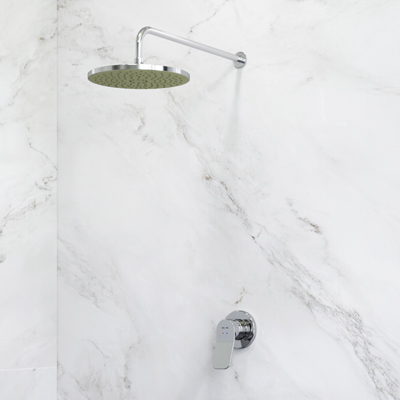 FB85A2R010 набор: см-ль д/душа верхний душ 250 мм держатель д/верхн.душа хром шт. AM.PM X-Joy 