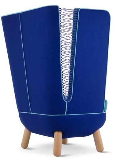 Adrenalina Кресло из ткани с высокой спинкой для контракта Sly sun-id-1397072 - Вид №3