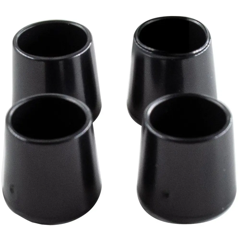 Насадки на мебельную ножку 14 мм круглые ПВХ цвет черный 4 шт DILWIS STLM-2117504