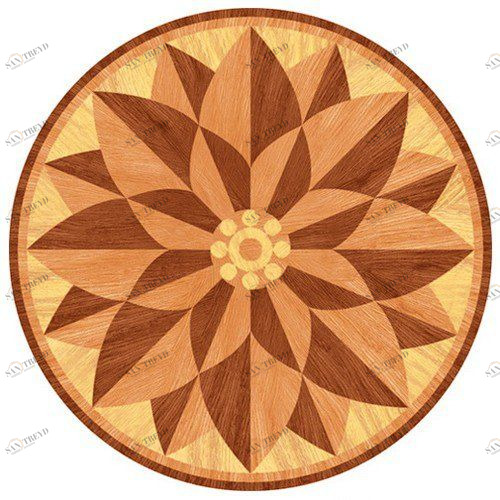 Художественный паркет Da Vinci Розетка 26-151 Дуб Селект (Гладкая) х1000диаметр мм 260090151