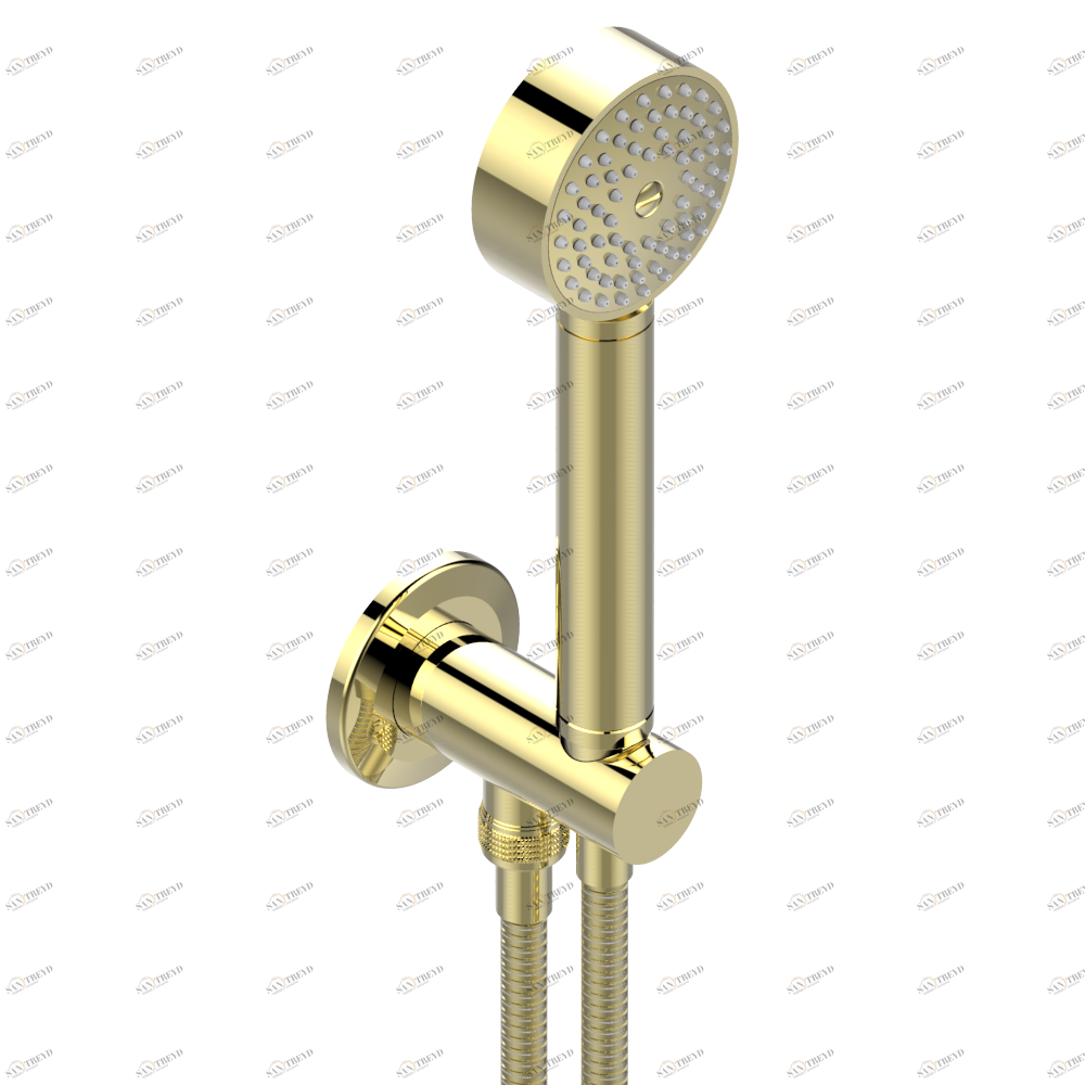 G7F-54 Душ ручной стильный встраиваемый в стену, шланг и патрубок для душа с крючком Thg-paris Bondi Покрытие PVD латунь G7F 54 CAT.F