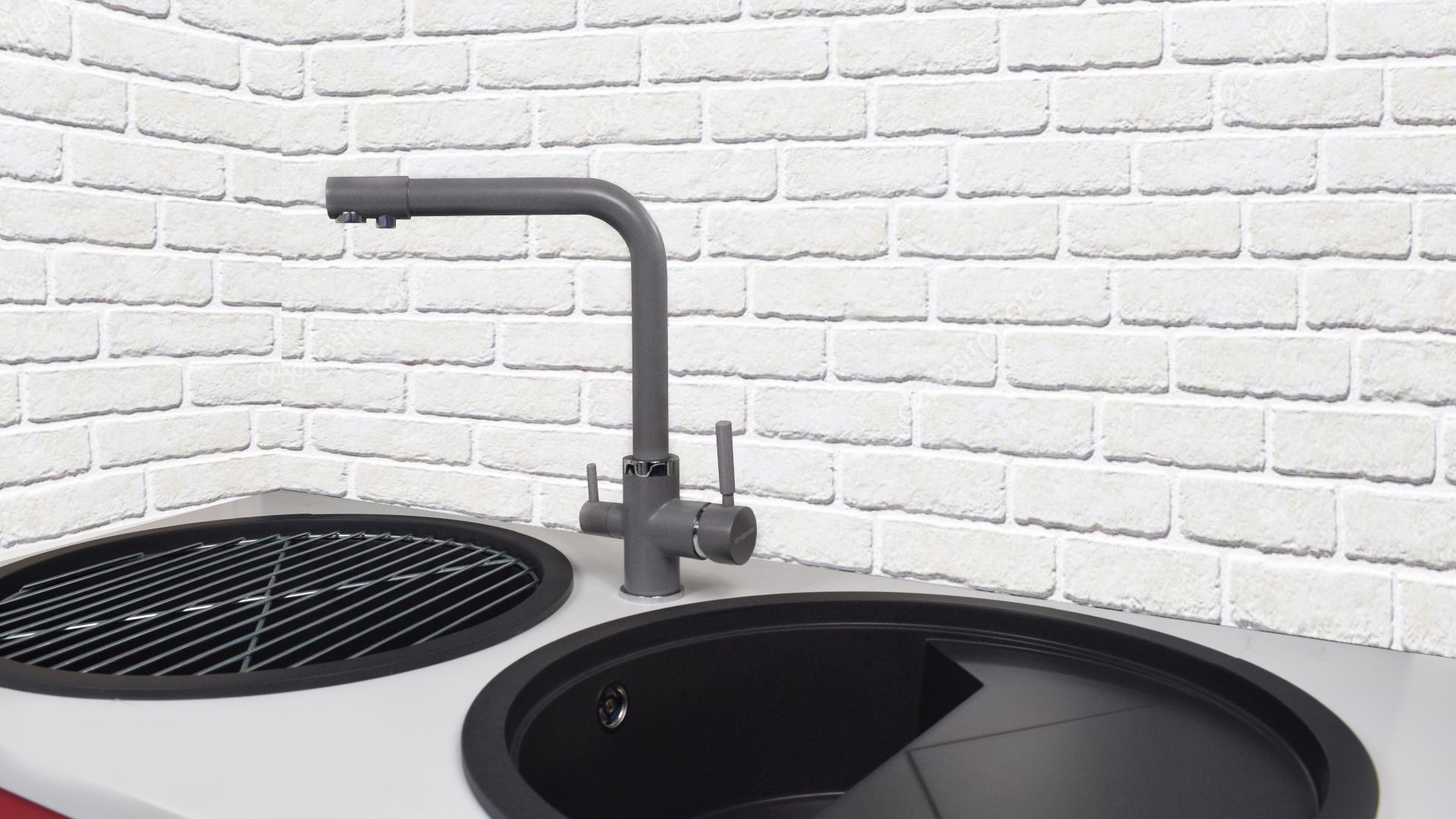 Смеситель для кухни SCANDI Grey KIT KRAKEN  - Вид №3