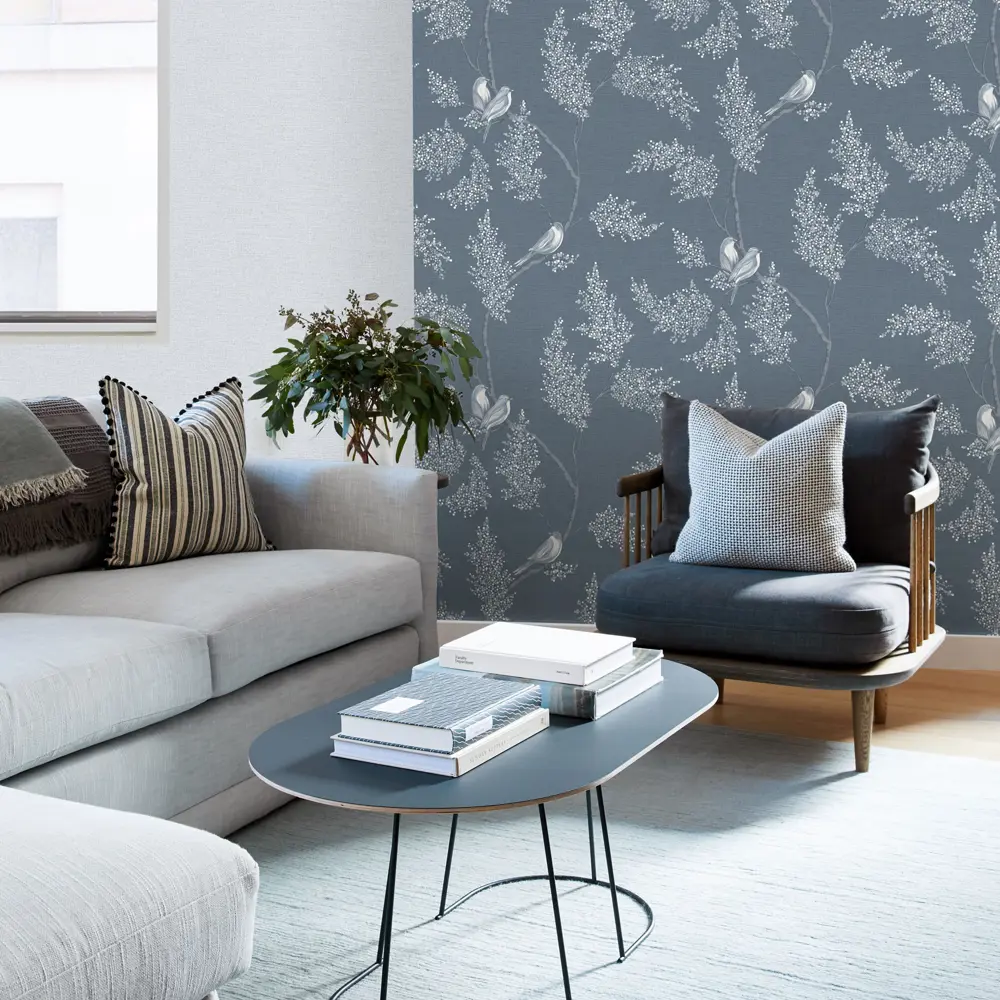 Обои флизелиновые Erismann Visavi серо-синие 1.06 м ЭР61053-06 STLM-2132900 - Вид №5