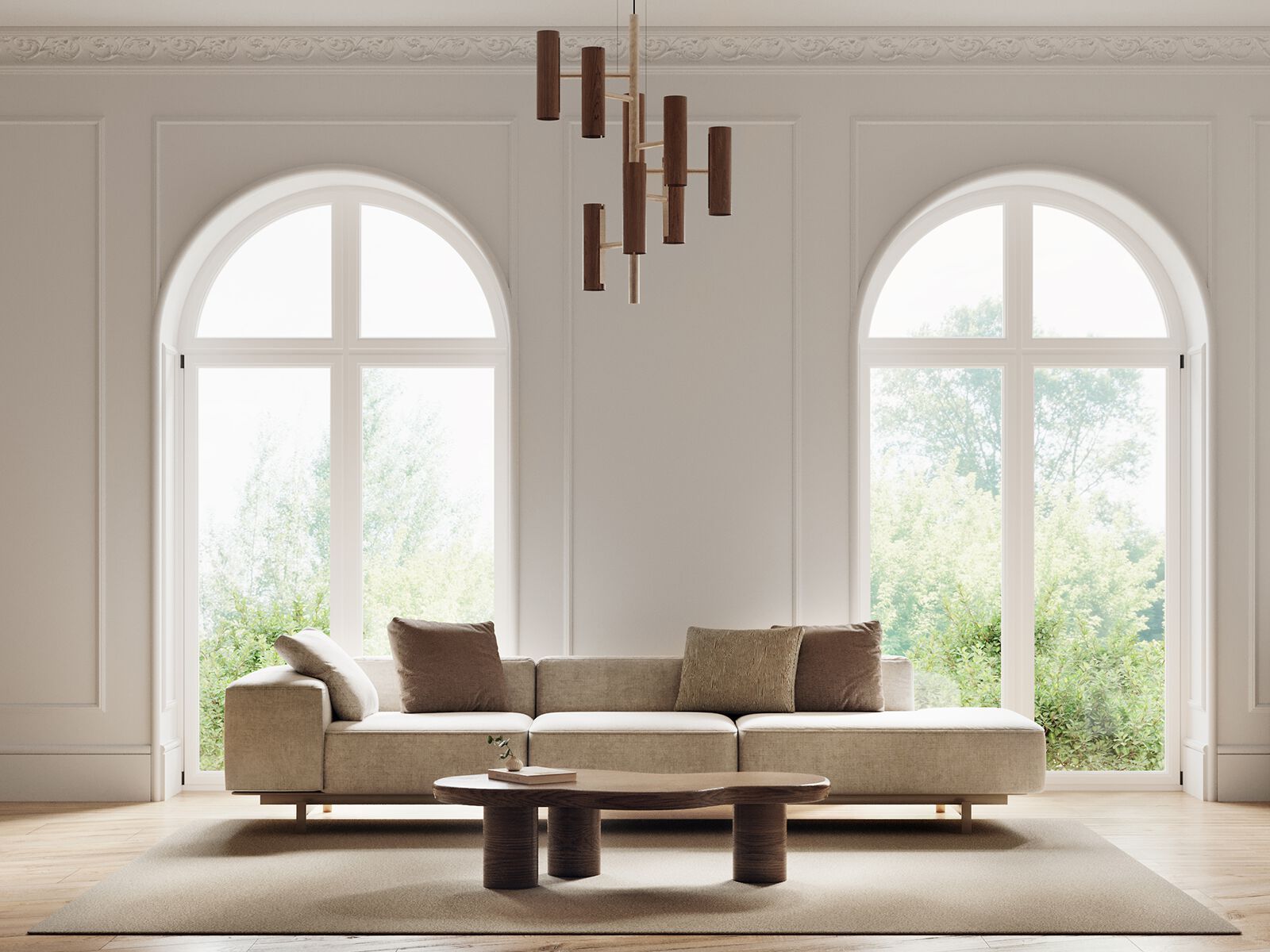 Низкий деревянный журнальный столик ANA ROQUE INTERIORS ARCH-00111052 - Вид №2