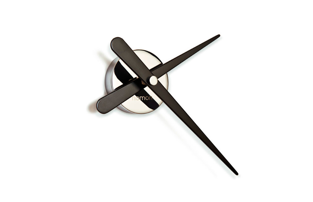 072383 Настенные часы mini L черный лак Nomon Rodon  - Вид №1