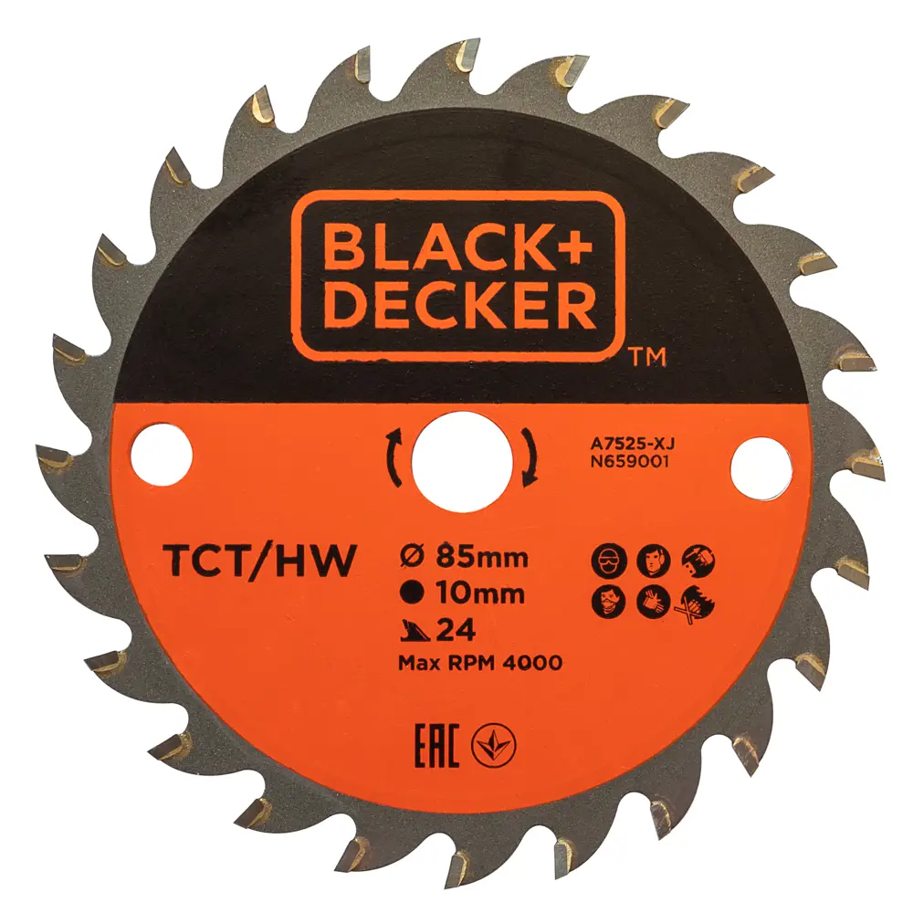 Диск по дереву Black&Decker 85x10x24T BLACK + DECKER STLM-2117188