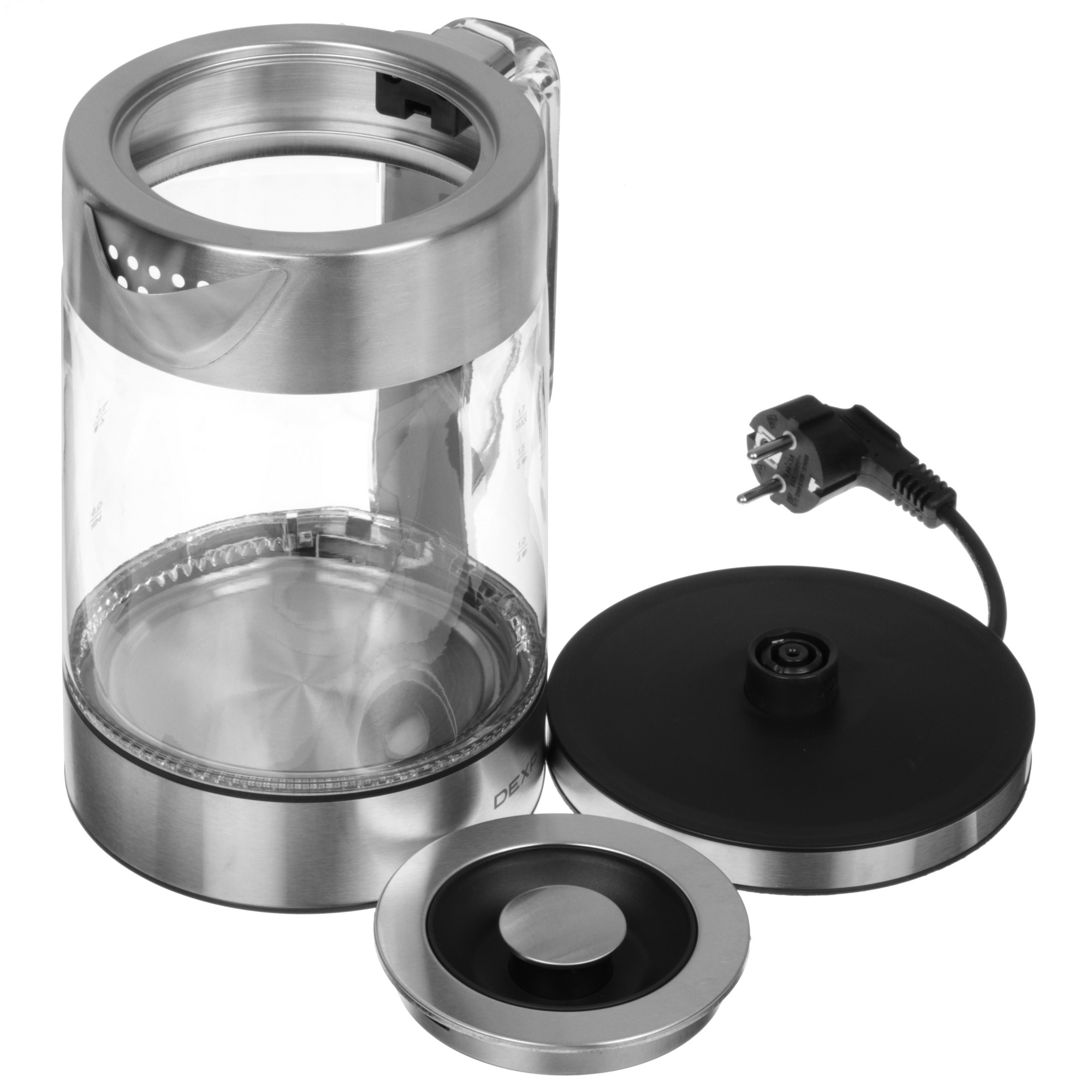 9202278 Электрочайник DEXP DK-304TH серебристый STDN-0114626 - Вид №4