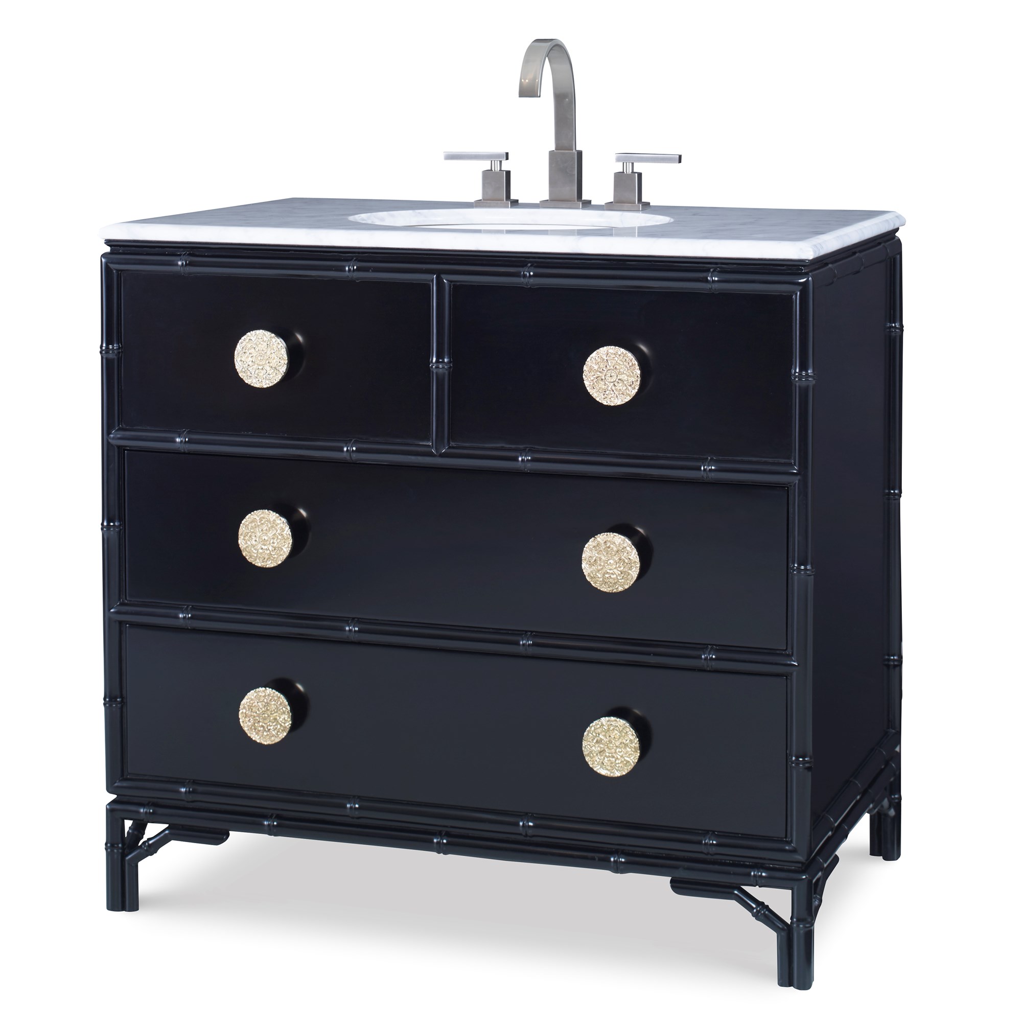 Тумбочка, большая (от 37 до 59,5) 17588-110-401 Bamboo Sink Chest Ambella  - Вид №1
