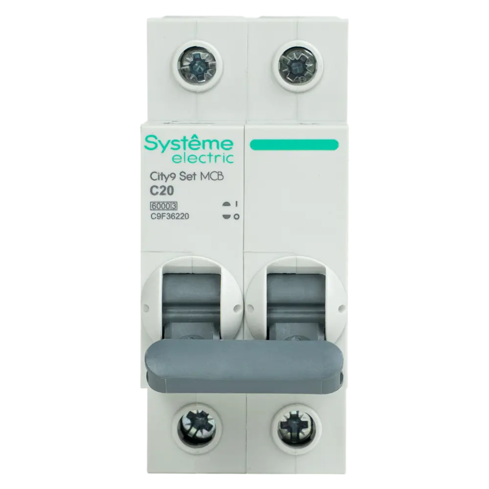 Автоматический выключатель SYSTEME ELECTRIC City9 2P 20А для надежной защиты сети 89412716 STLM-1570836 - Вид №1