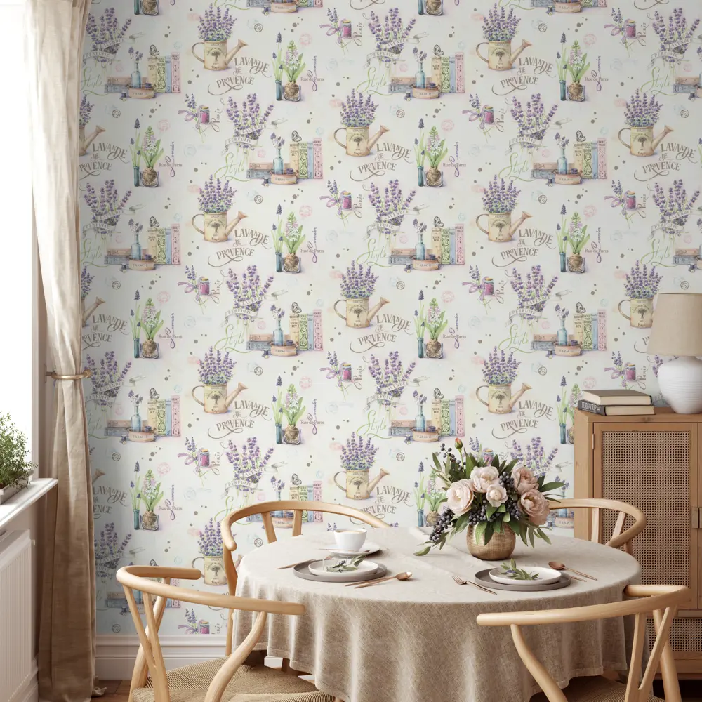 Обои флизелиновые Home Color Lavande фиолетовые 1.06 м HC71985-56 PALITRA HOME STLM-2117561 - Вид №2