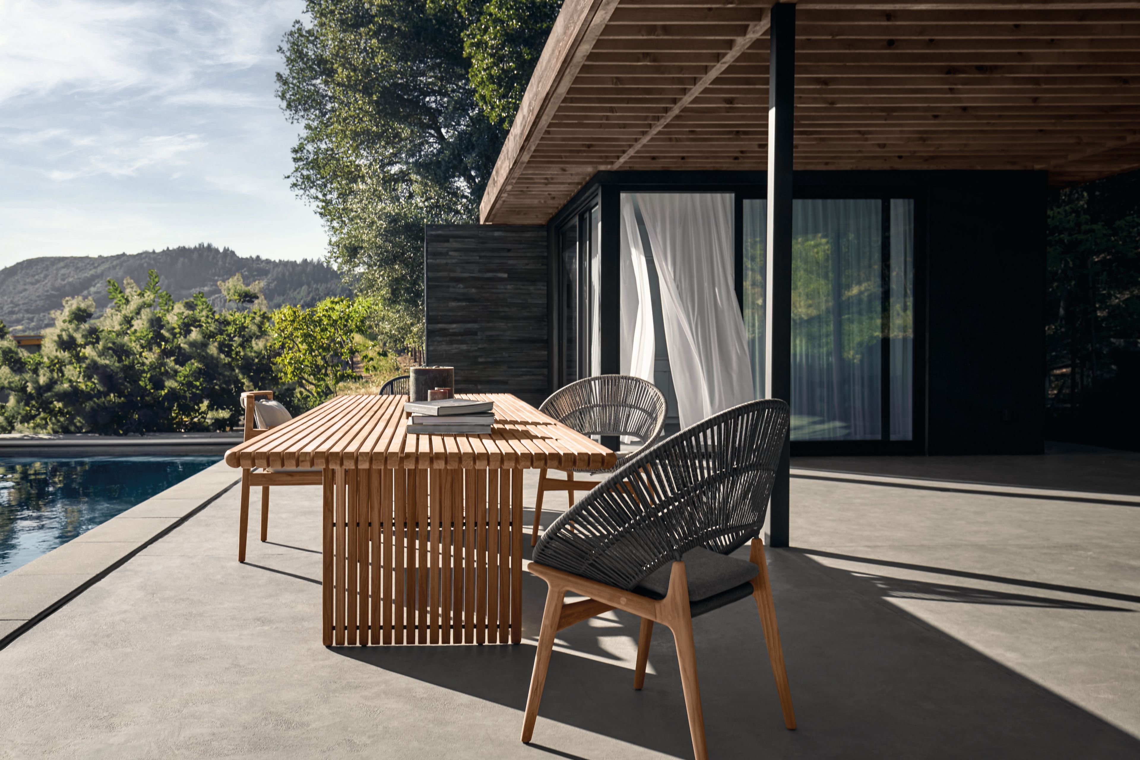 Прямоугольный садовый стол из тикового дерева Gloster палуба ARCH-00031995 - Вид №5