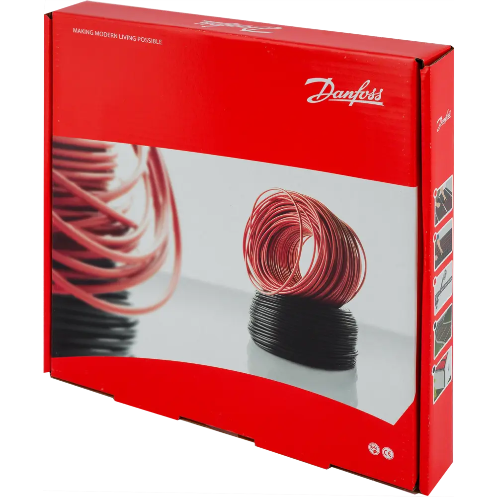 Нагревательный кабель для теплого пола Danfoss ECflex 18T 10 м, 180 Вт STLM-2077754 - Вид №4