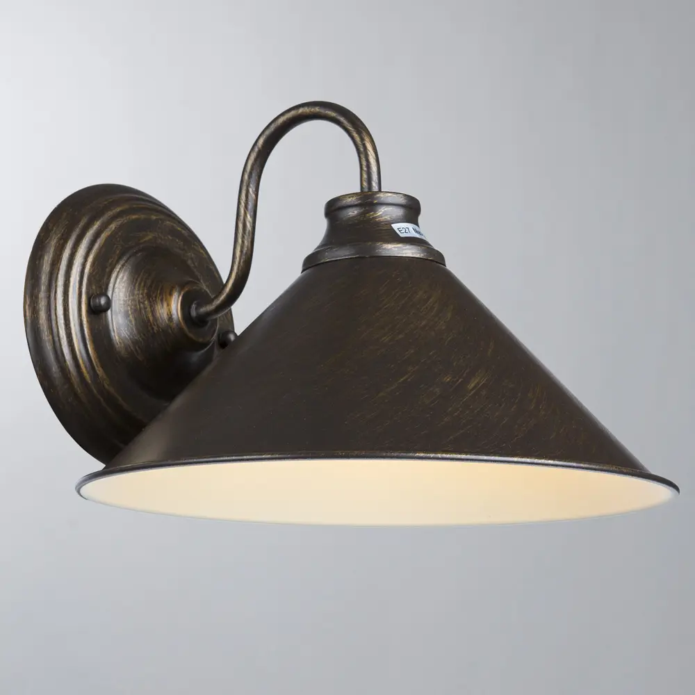 Бра Cone 1xE27x60 Вт, металл, цвет коричневый Arte Lamp STLM-2207672 - Вид №3
