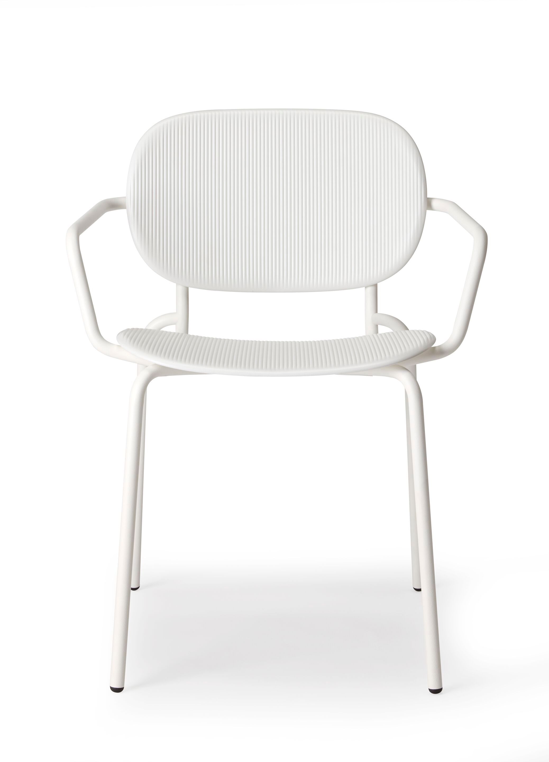 Кресло из переработанного инженерного пластика со стальной рамой и подлокотниками S-CAB Si-Si ARCH-00021902 - Вид №6