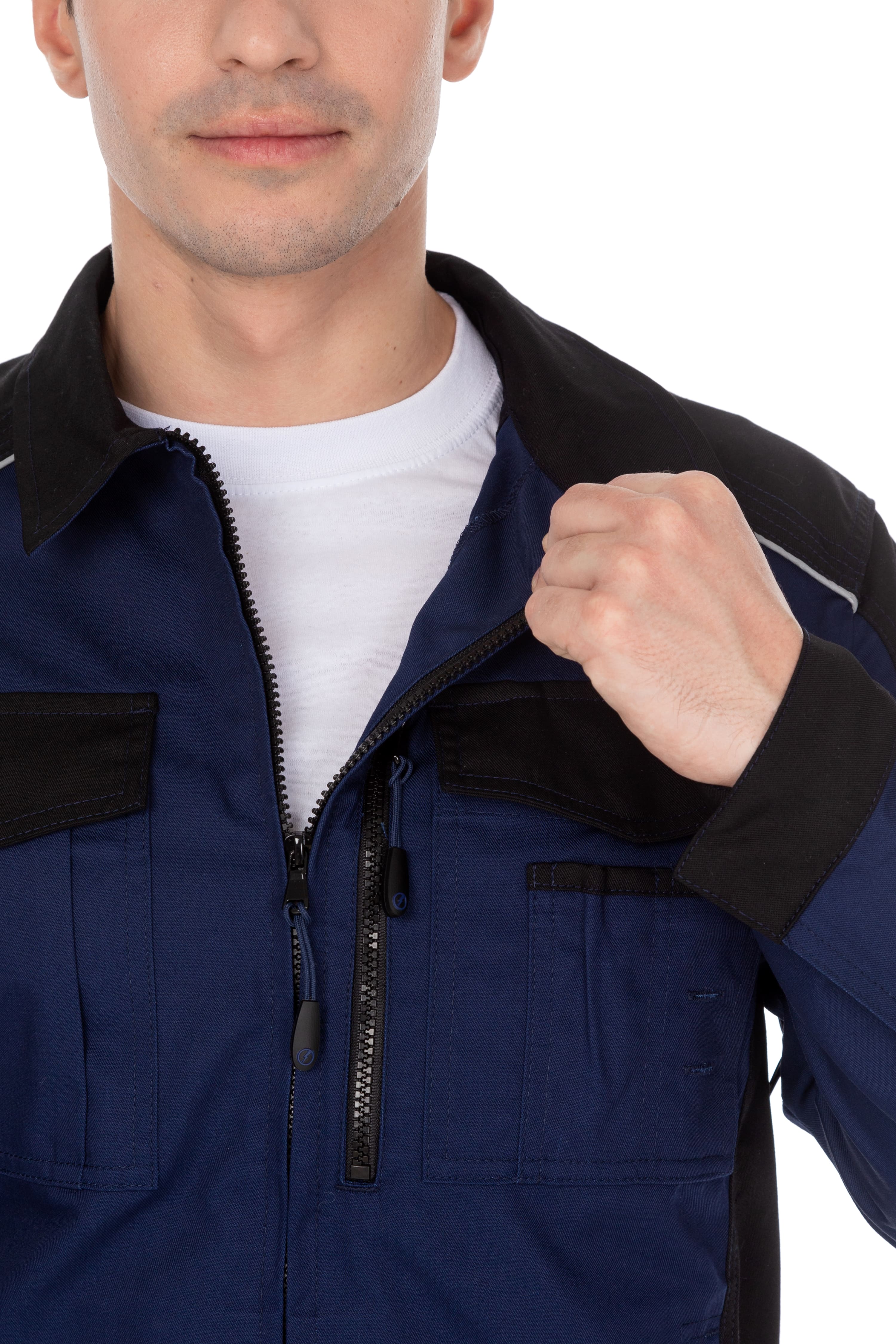 70047 Костюм  NEW темно-синий с черным STATUS  Летняя спецодежда  размер 56-58/182-188  - Вид №21