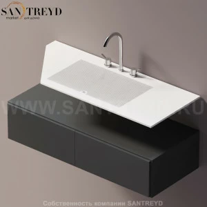 AELLN0AC11012ZZ Подвесная раковина настенная прямоугольная Agape Ell белая