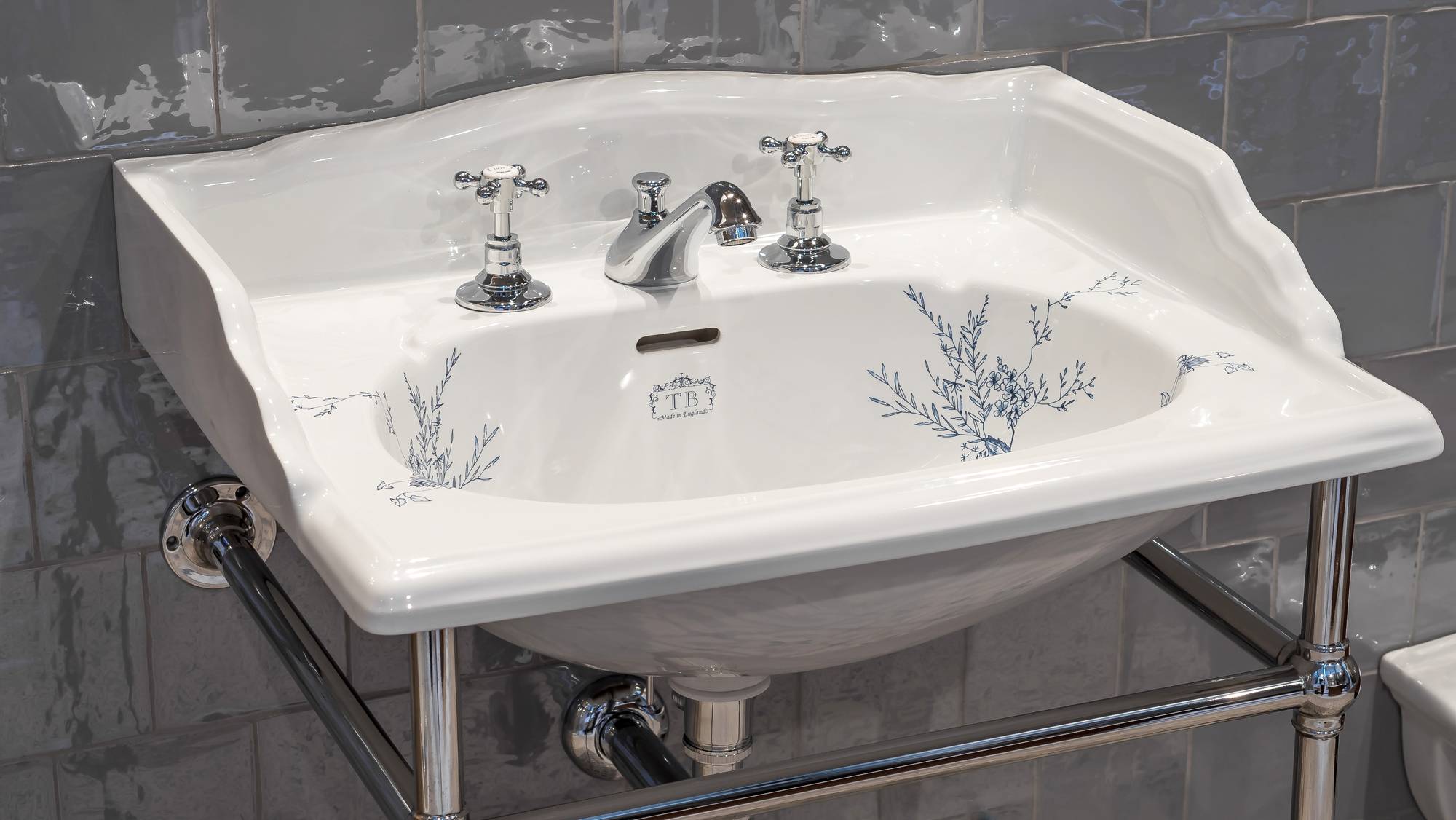Traditional bathrooms САДОВАЯ РАКОВИНА СОМЕРСЕТ с консолью TB-SG-063  - Вид №2