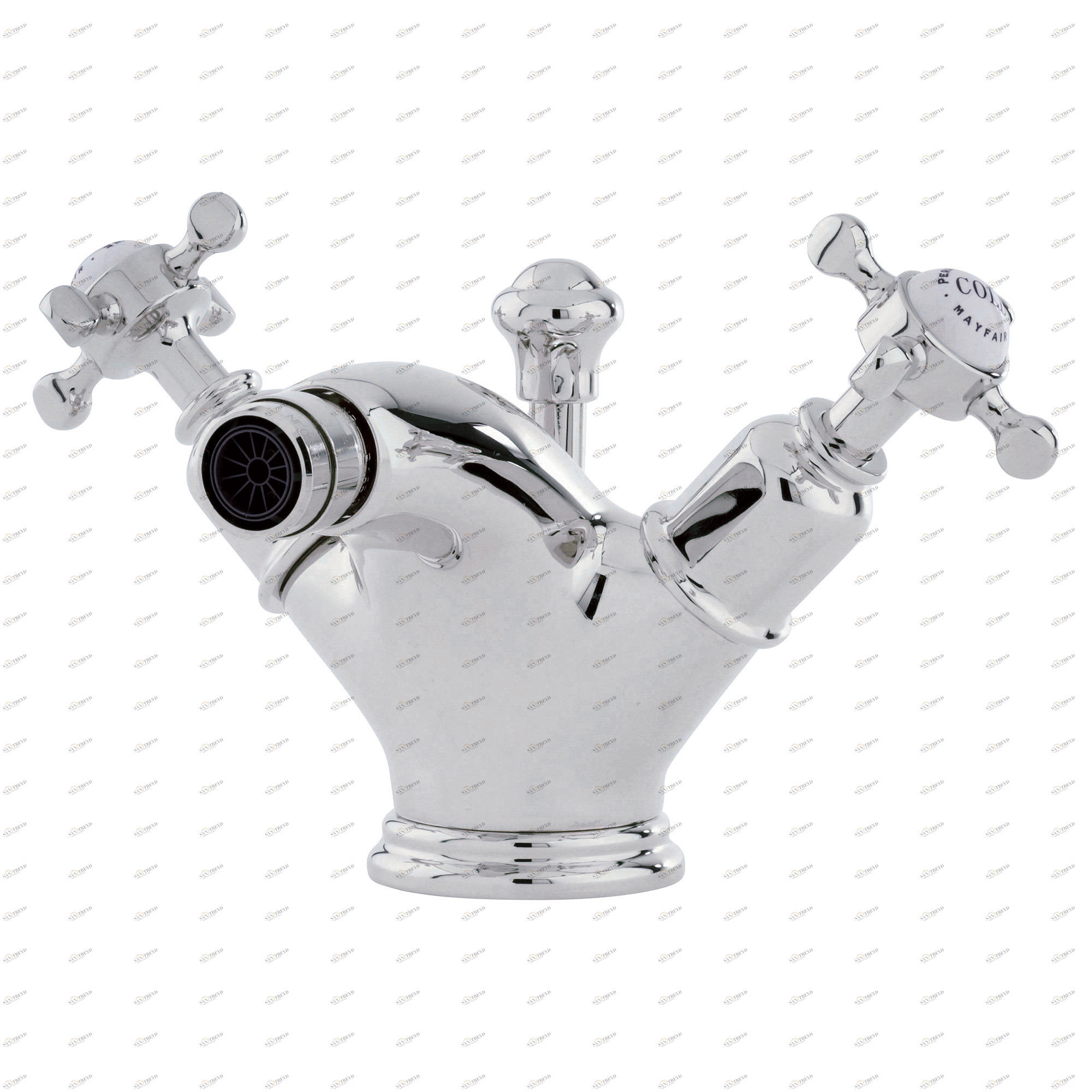 Traditional bathrooms Однорычажный смеситель для биде CROSSHEAD на 1 отверстие Pr3676/bn 