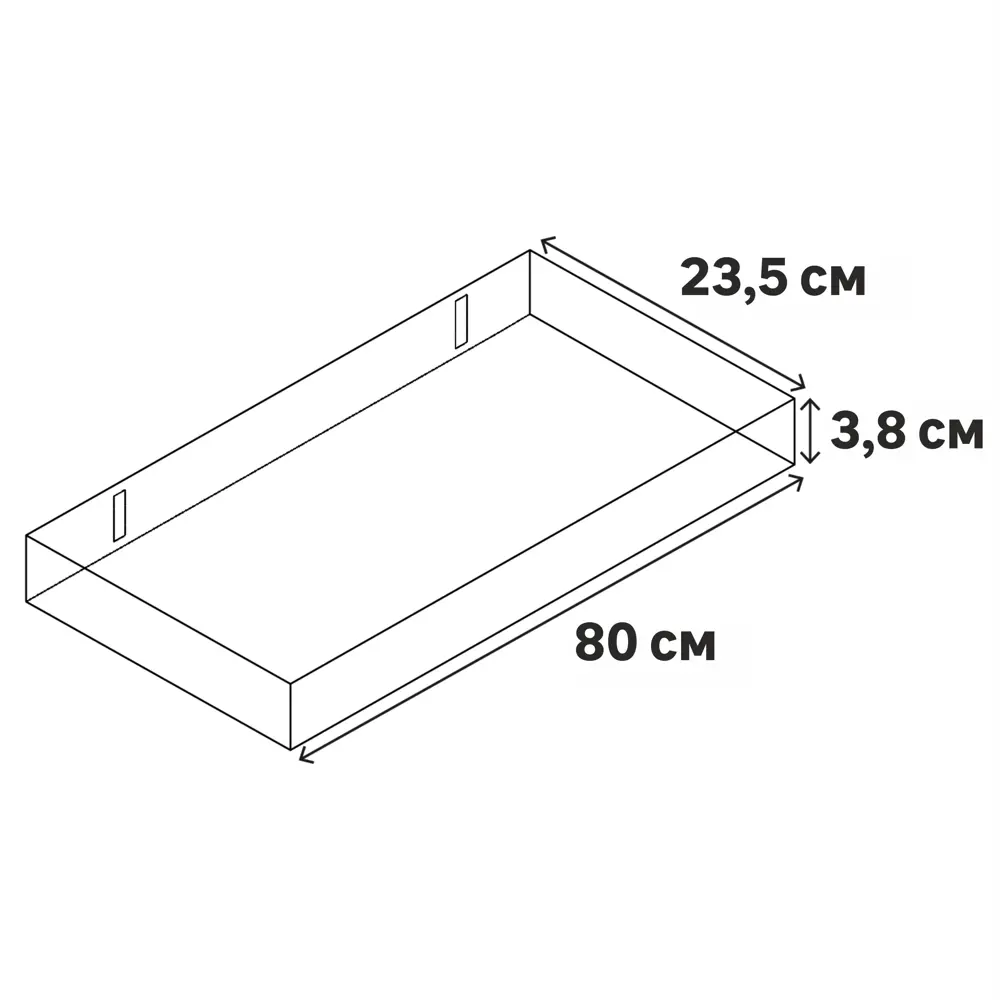 Полка настенная Spaceo White Marble 80x23.5 см МДФ цвет белый мрамор 82877507 STLM-2156757  - Вид №8