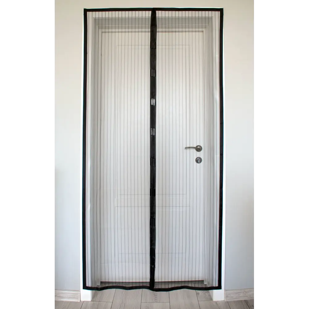 Штора защитная с магнитами для двери 95x200 см цвет черный Santreyd STLM-2165128 - Вид №5