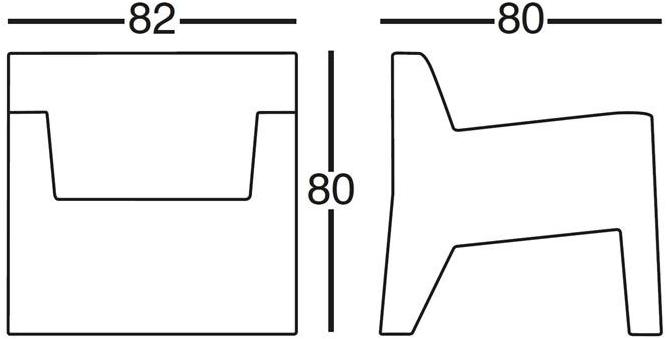 VONDOM Садовое кресло из смолы Jut sun-id-1455616 - Вид №7