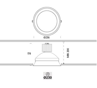 Светодиодный потолочный светильник ONOK Lighting ARCH-00070174 - Вид №2