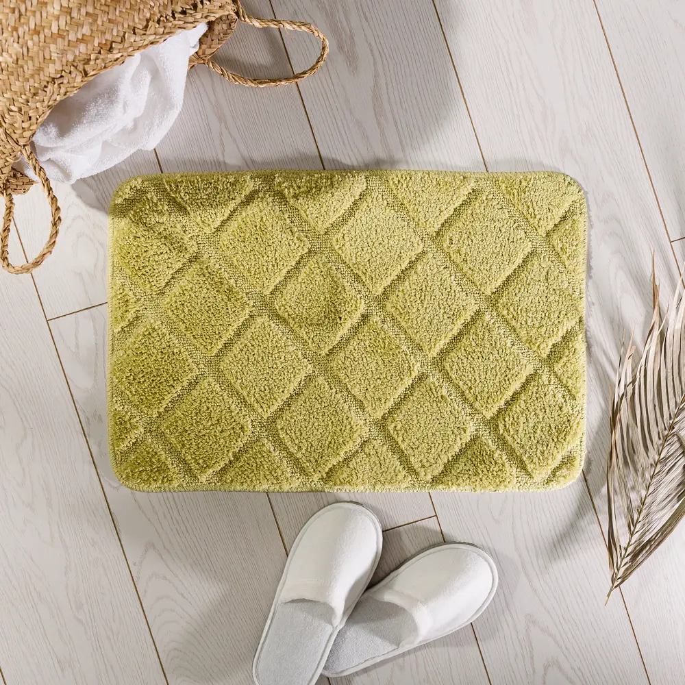 Коврик для ванной комнаты Verran Без серии 60х40 см цвет зелёный STLM-2074580 - Вид №4