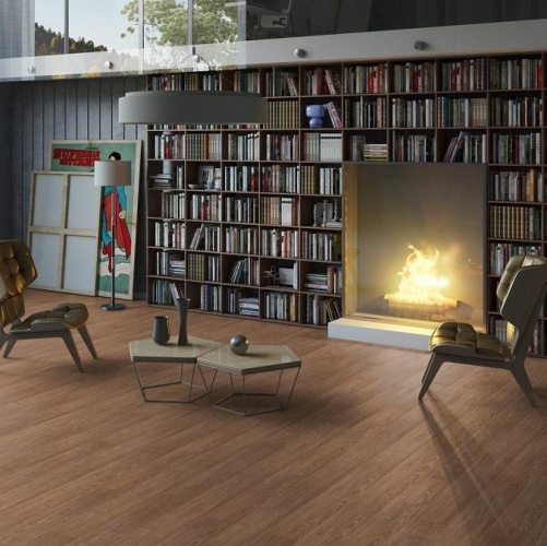 Виниловый ламинат Tarkett Lounge Ramon Дуб с брашью (Текстурированная) 914,4х152,4/101,6 мм 1000901233 - Вид №7