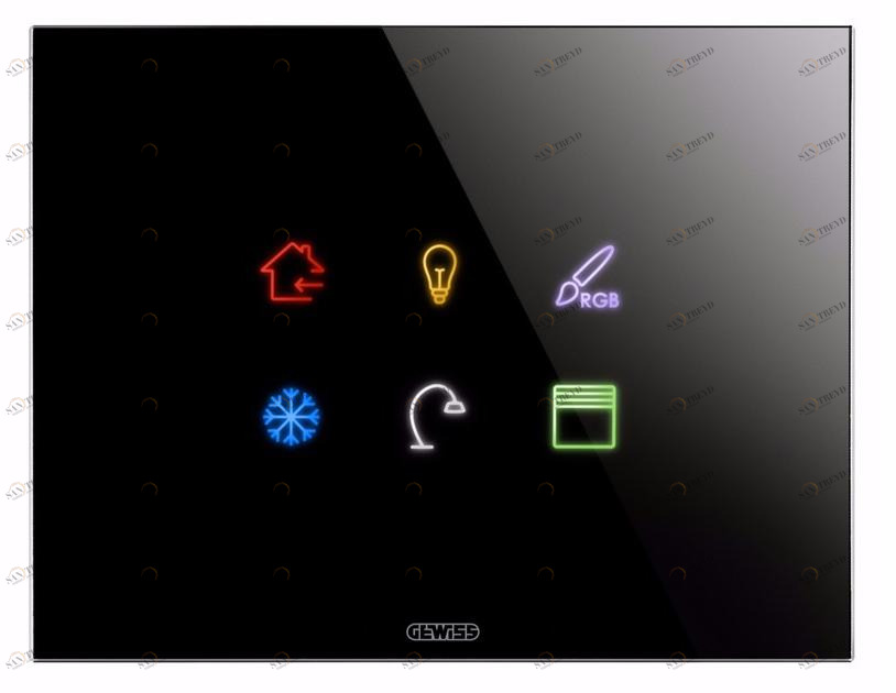 GEWISS Стеклянная кнопочная панель Home & building automation sun-id-1388007