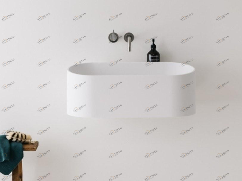 Подвесная раковина настенная овальная Not Only White Fuse белая sun-id-1454451