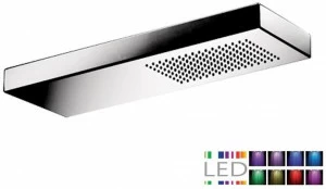 Rubinetterie Mariani Настенный тропический душ со светодиодной подсветкой из нержавеющей стали в современном стиле Cromoterapia Srl-08