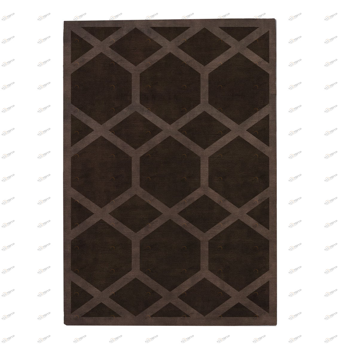 Ковер Ashton Cocoa Coffe 120x170 коричневый RUGBERRY ДИЗАЙНЕРСКИЕ, AHSTON 326035 Коричневый 