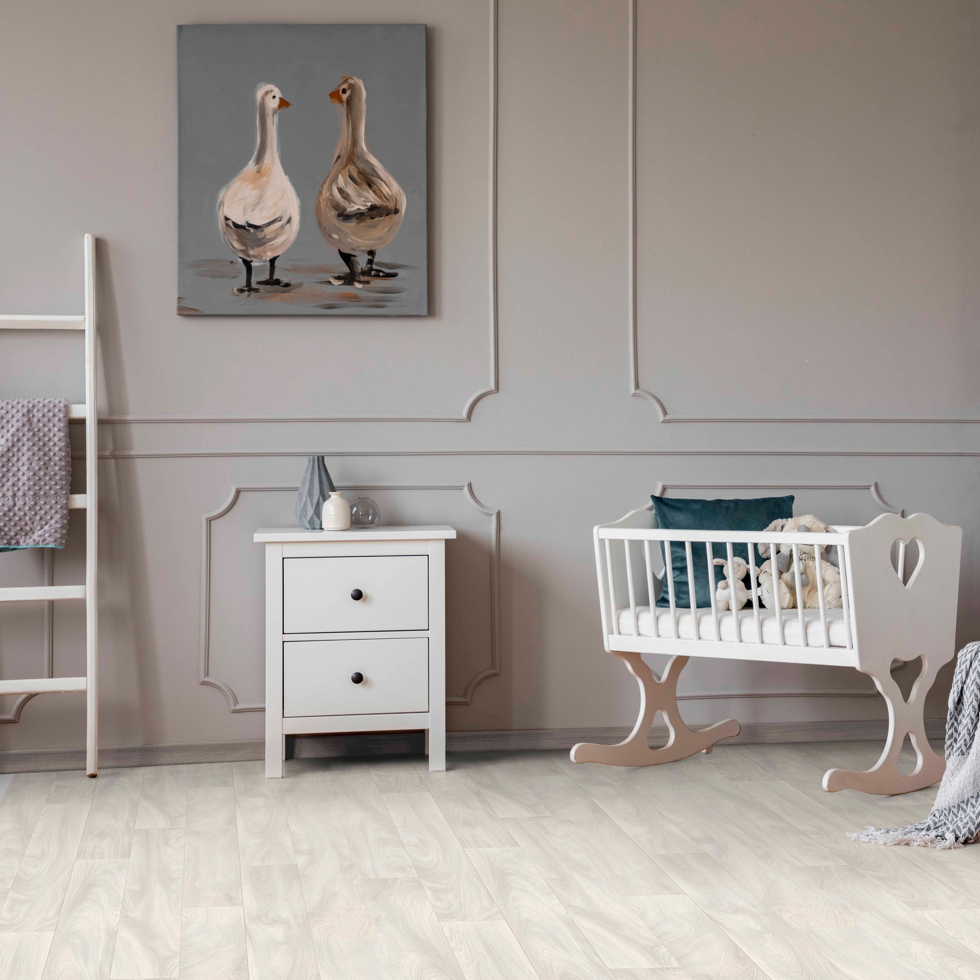 NOVENTIS Линолеум «Португальский дуб» серый 2 м для гостиной 84770969