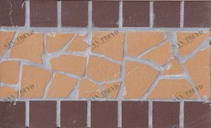 Star/Звезда Подступенник мозаичный из клинкера (на сетке)  25х15 ECOCLINKER sun-id-319713